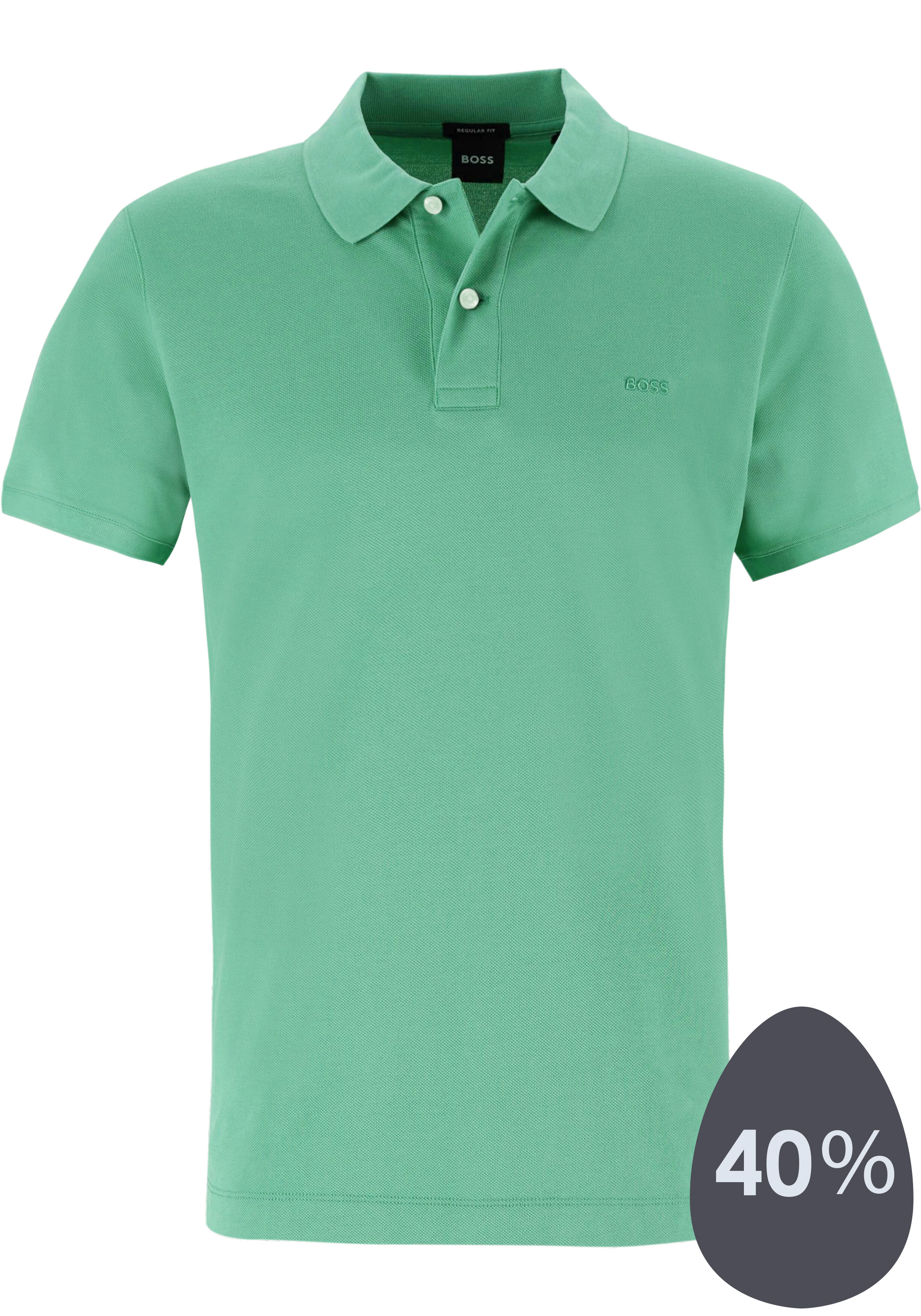 BOSS Pallas regular fit polo, pique, groen
